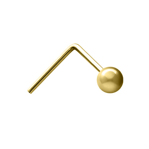 Jewelco London Jewelco London Ladies 9ct Yellow Gold Ball Nose Stud 2mm - JNS050