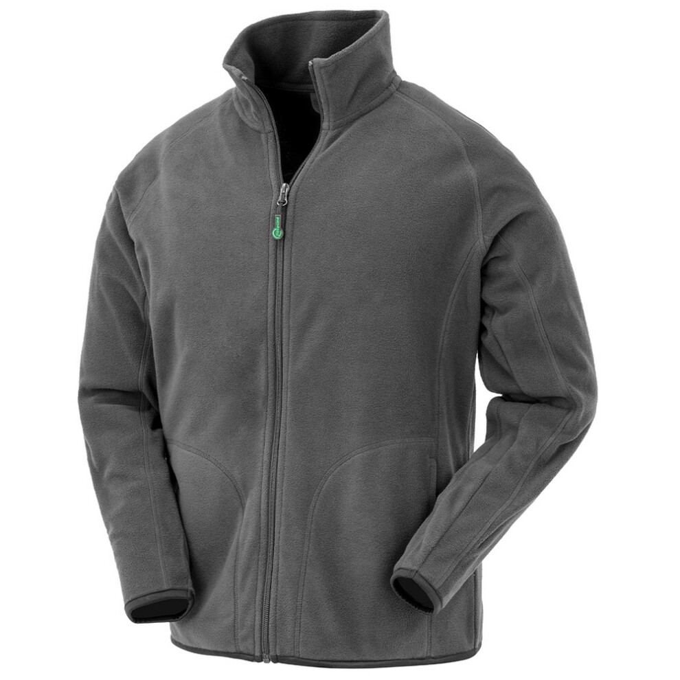 (XL, Grey) Result Genuine Recycled Mens Fleece Jacket