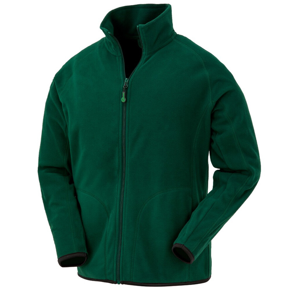 (4XL, Forest Green) Result Genuine Recycled Mens Fleece Jacket