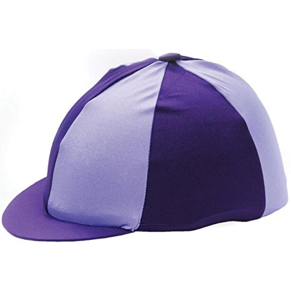 (One Size, Purple/Lilac) Hy Two Tone Lycra Hat Silk