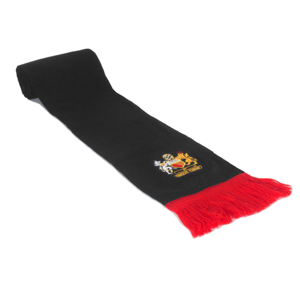 (Black) Fan Originals Scarf Manchester Crest in United Colours