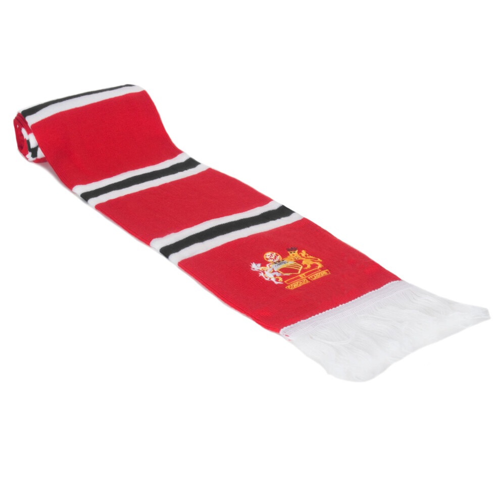 (Red 3 Bar) Fan Originals Scarf Manchester Crest in United Colours