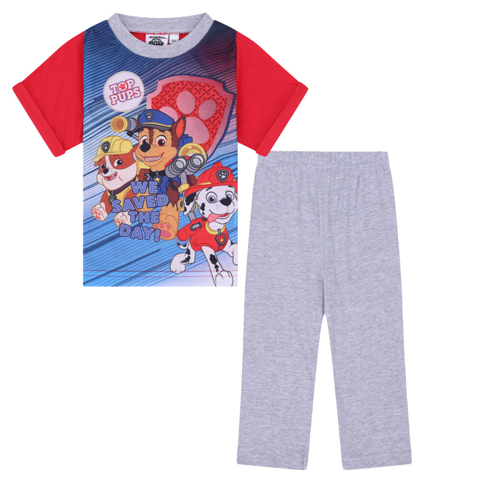 (Grey, 2-3 Years) PAW Patrol Chase Marshall Official Gift Baby Toddler Boys Girls Long Pyjamas