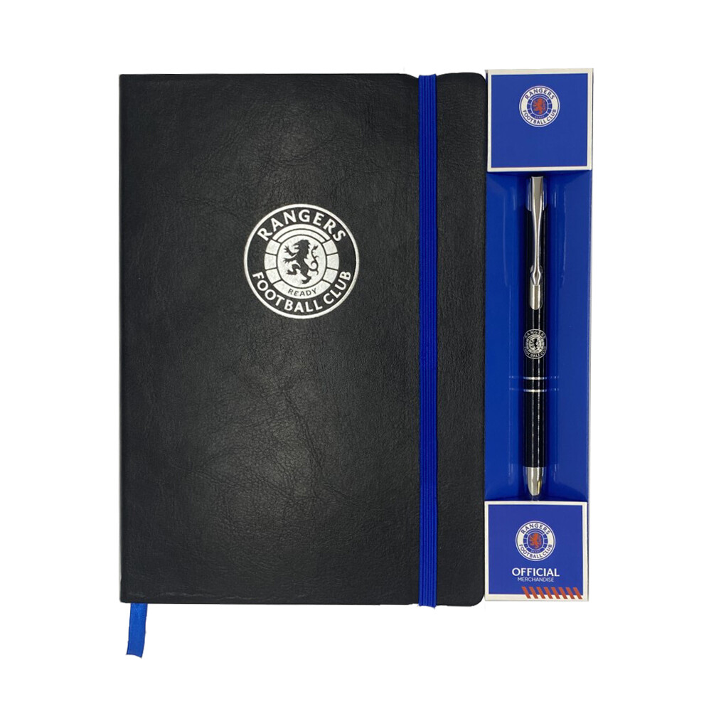 Rangers FC Notebook & Pen A5 Executive Premium OFFICIAL Football Gift