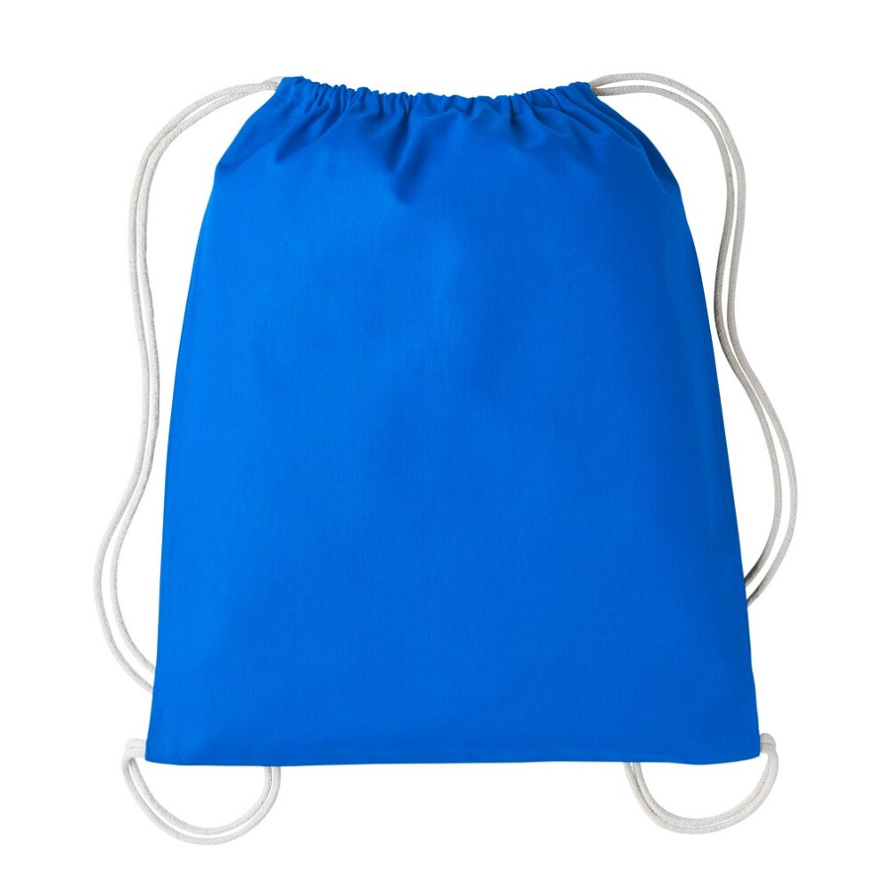 Nutshell Unisex Multicoloured (One Size, Royal/Natural) Drawstring Gymsac