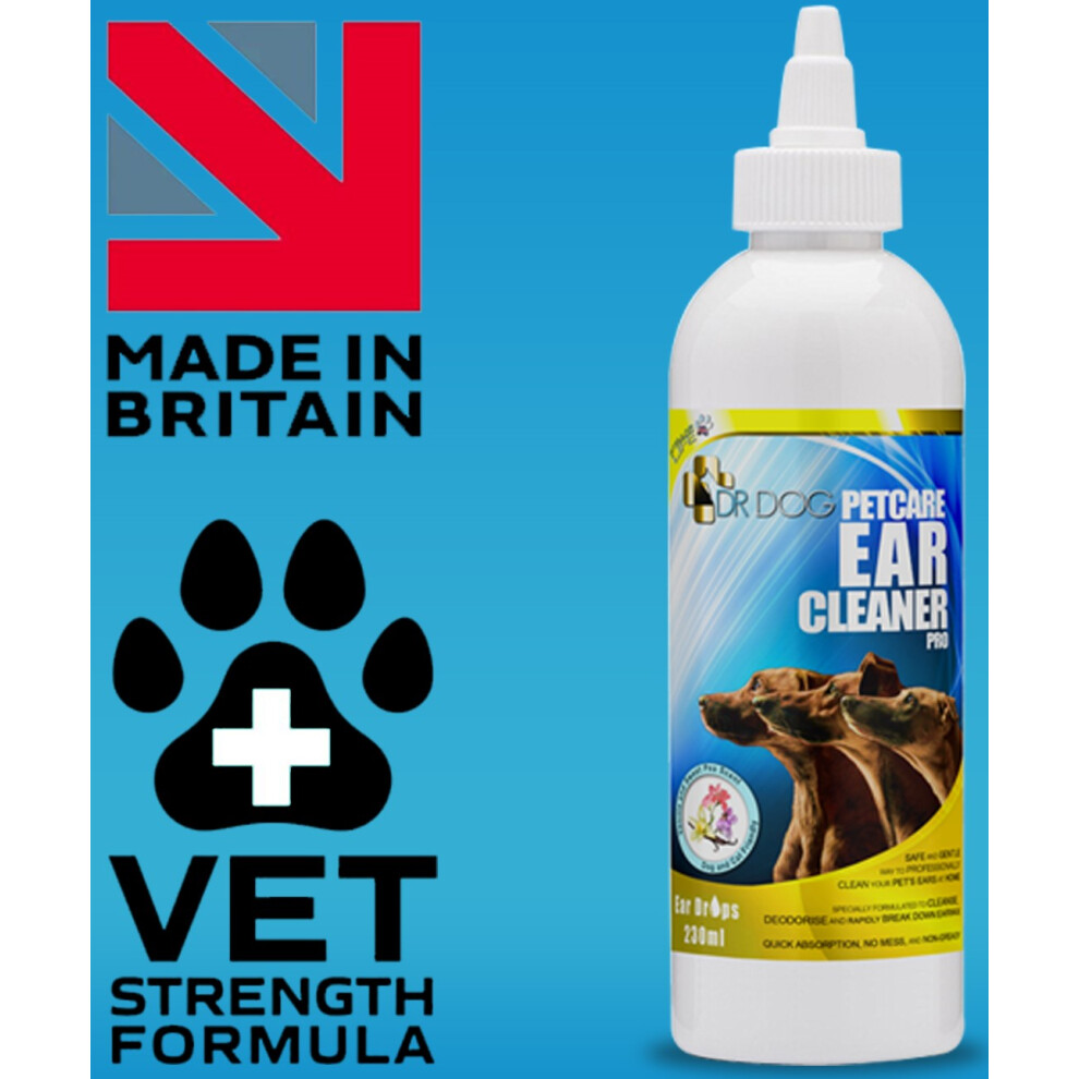 DR DOG Dog Ear Cleaner Drops - Help Itching, Head Shaking, Irritation