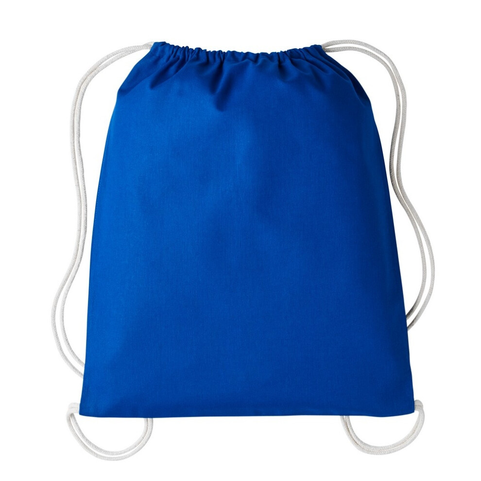 Nutshell Unisex Multicoloured (One Size, Sapphire/Natural) Drawstring Gymsac