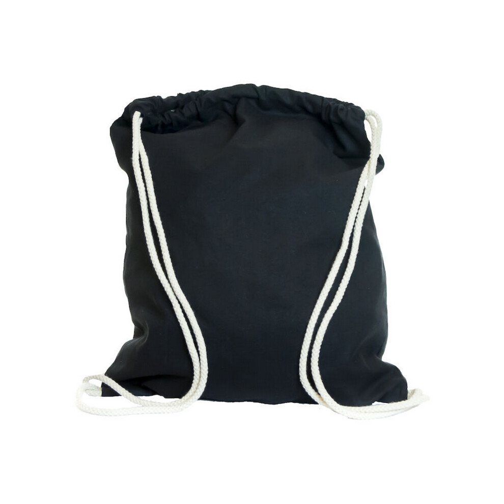 (One Size, Black) United Bag Store Cotton Drawstring Bag