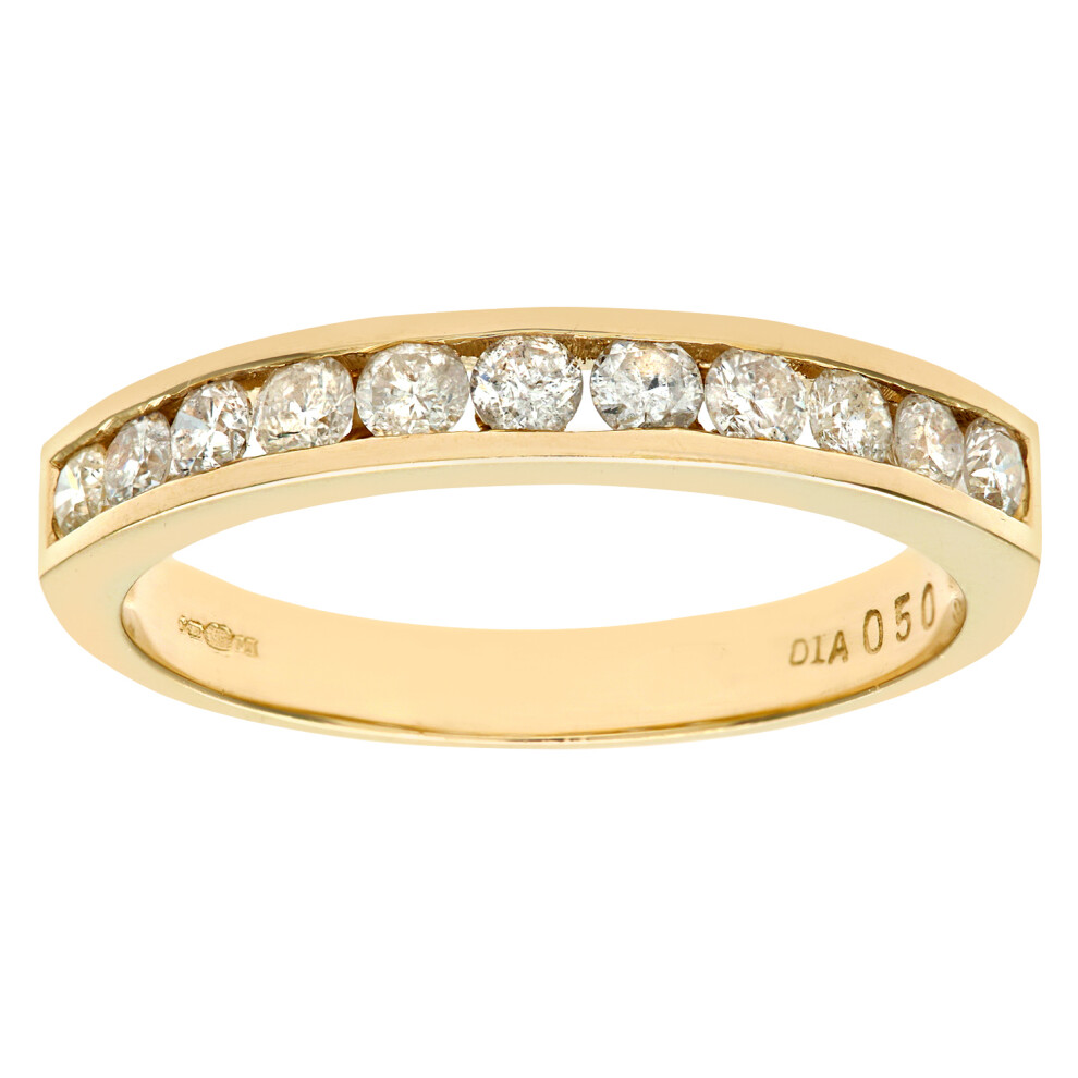 (K) Jewelco London 9ct Yellow Gold Diamond Eternity Ring-image-OPC-P8HK9FD-NEW