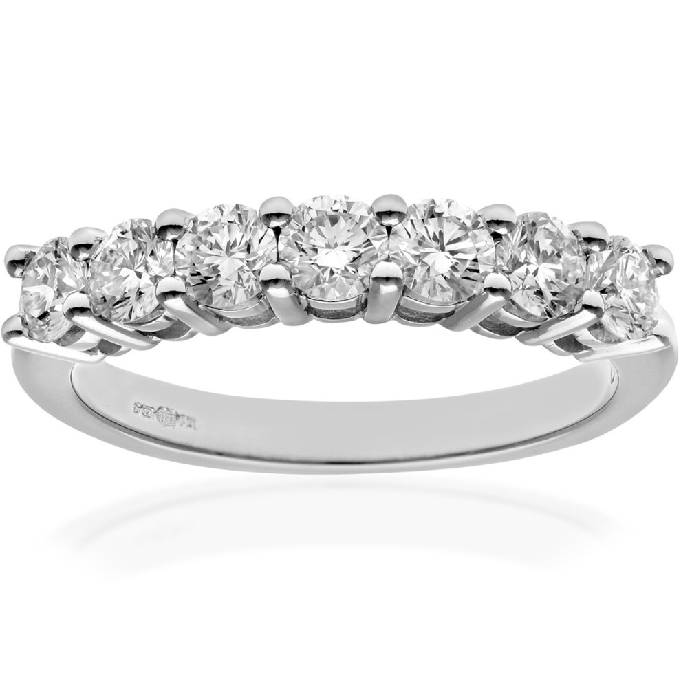 (L) Jewelco London  Platinum Eternity Ring, IJ/I Certified Diamonds, Round Brilliant, 1.00ct Diamond