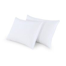 (3 Pair Pack) 100% Cotton Zipped Pillow Protectors Covers-Stain Resistant-Anti Bed Bug and Dust Mite Proof Pillow Colour White Available in Different Pack 74x 48cm