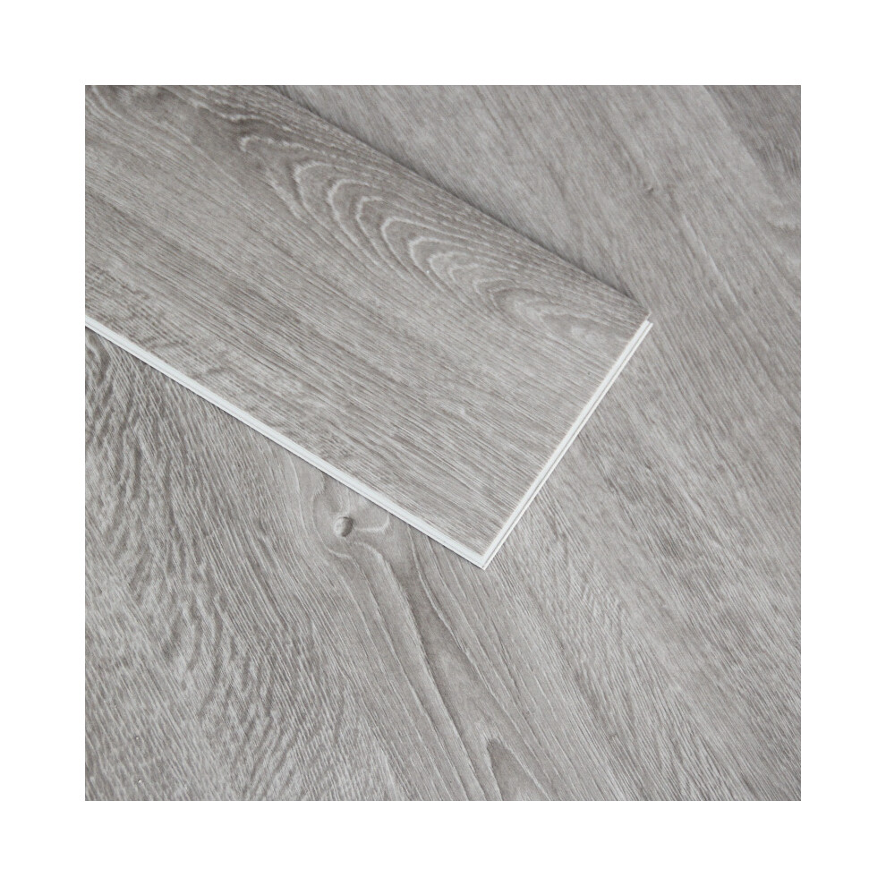 (Sandalwood Grey [SAMPLE]) Display Guru Anti Slip, Waterproof, Fireproof SPC Vinyl Flooring Floor Planks Home Office Kitchen Bedroom Bathroom and Restaurants