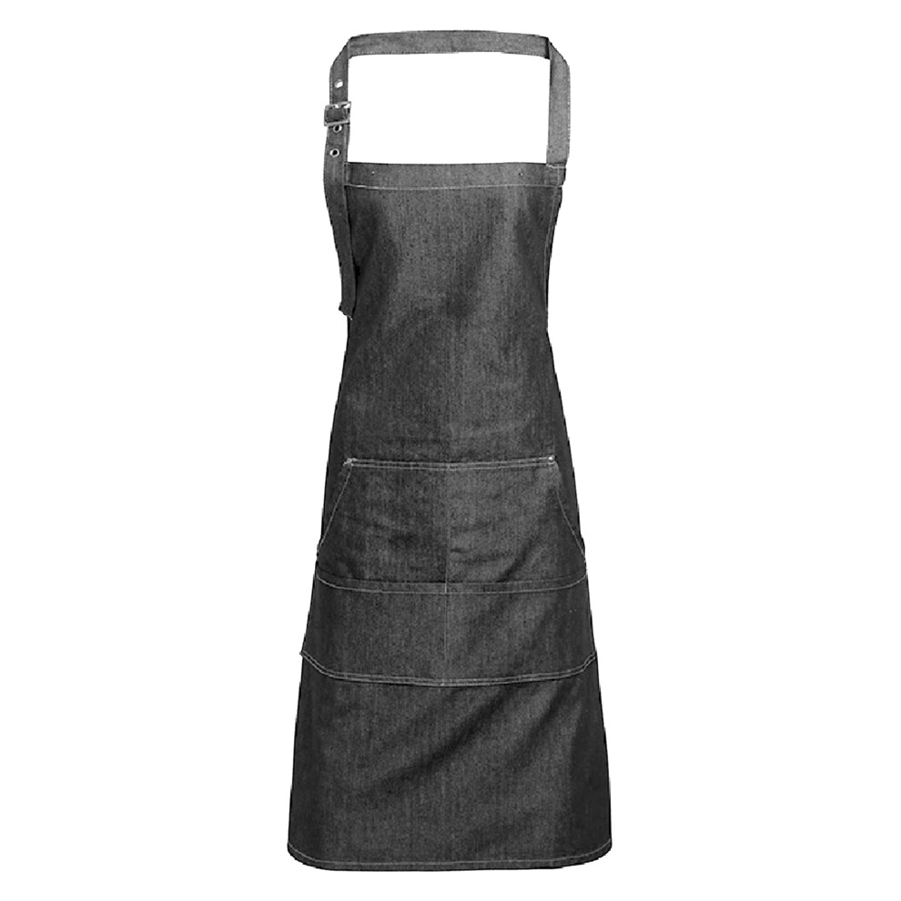 Jeans Stitch Bib Apron