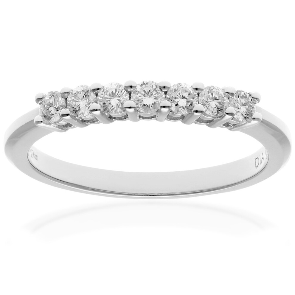 (J) Jewelco London  Platinum Eternity Ring, H/SI Certified Diamonds, Round Brilliant, 0.33ct Diamond