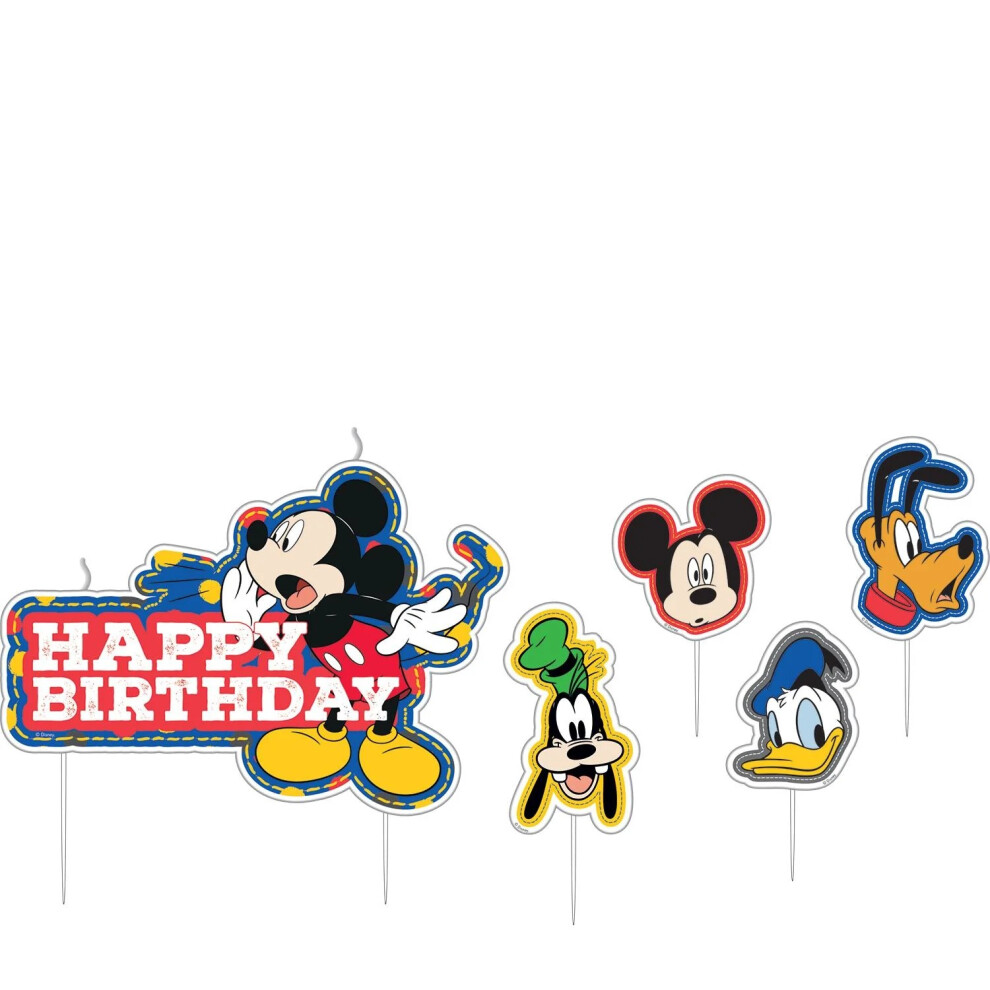 Mickey Mouse Happy Birthday Candle Set (Pack of 17)