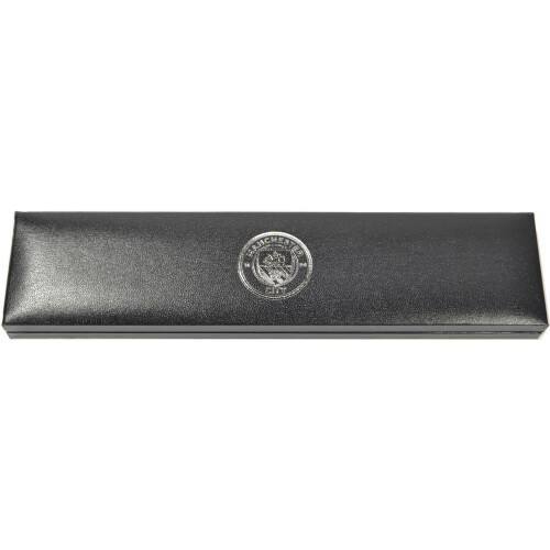 Man City Black Leather Bracelet 1