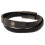 Man City Black Leather Bracelet 3