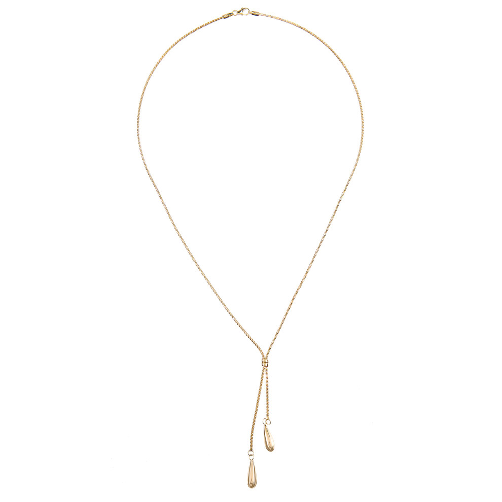 Jewelco London 9ct Yellow Gold Popcorn Negligee Necklace 17.5 inch 45cm - NK1AXL630Y