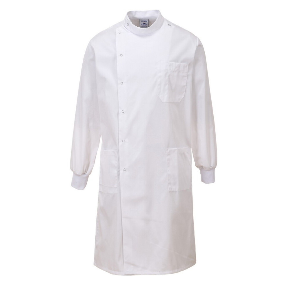 (M, White) Portwest Unisex Adult Howie Texpel Finish Lab Coat