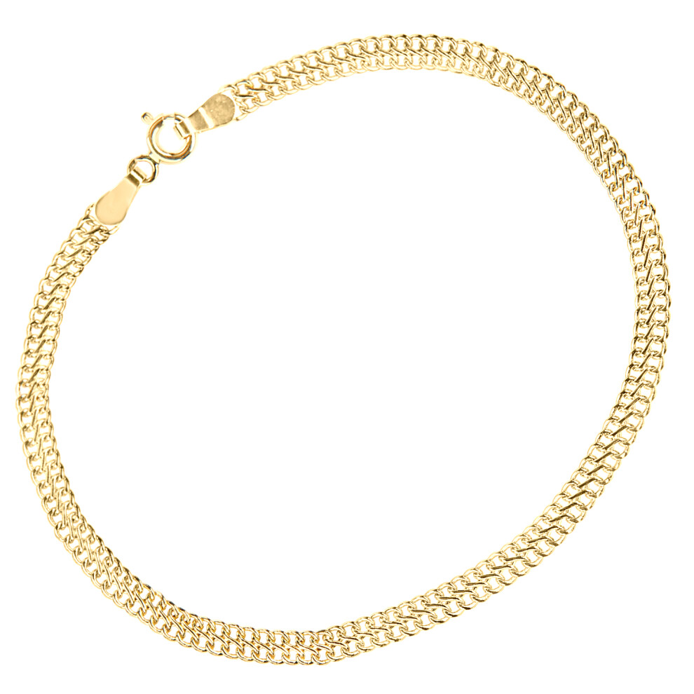 9ct Gold  Infinity Chain Bracelet 4mm 7.5 inch - BT1AXL805Y