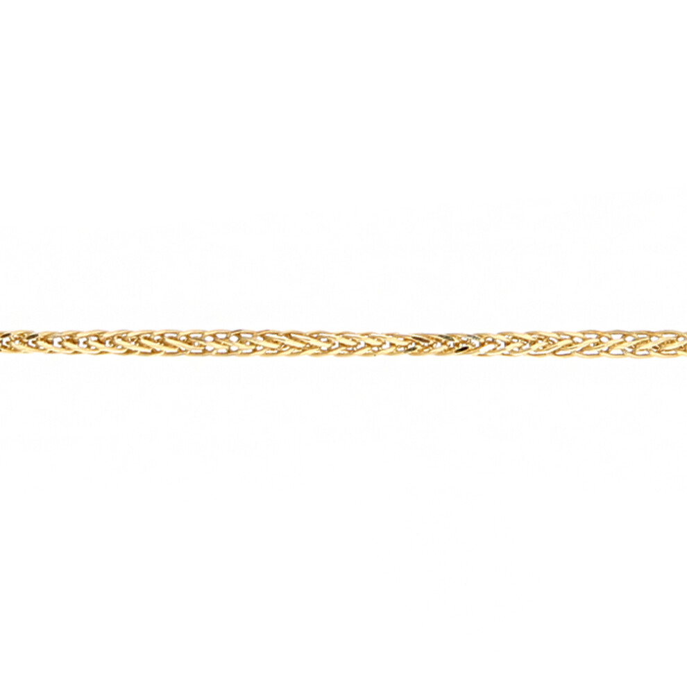 (20) Jewelco London 9ct Yellow Gold 16" Foxtail Pendant Chain