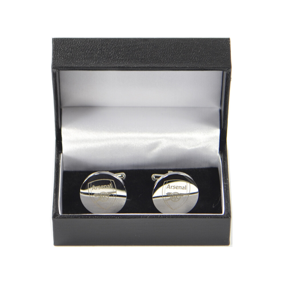 Arsenal Stainless Steel Round Cufflinks