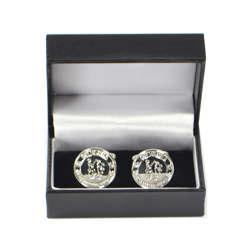 Chelsea Silver Plated Crest Cufflinks 1
