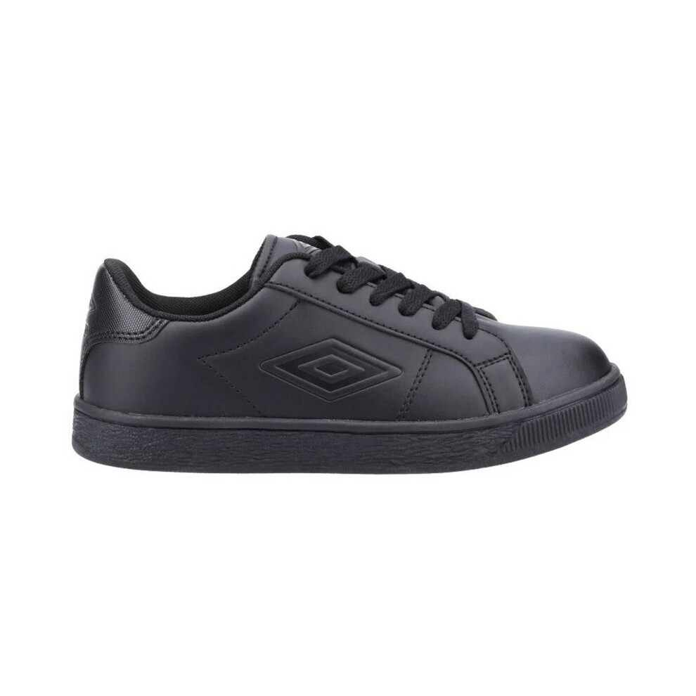 (12 UK Child, Black) Umbro Childrens/Kids Medway Lace Trainers