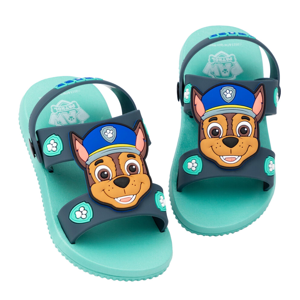(9 UK Child, Blue) Paw Patrol Boys Chase Sandals