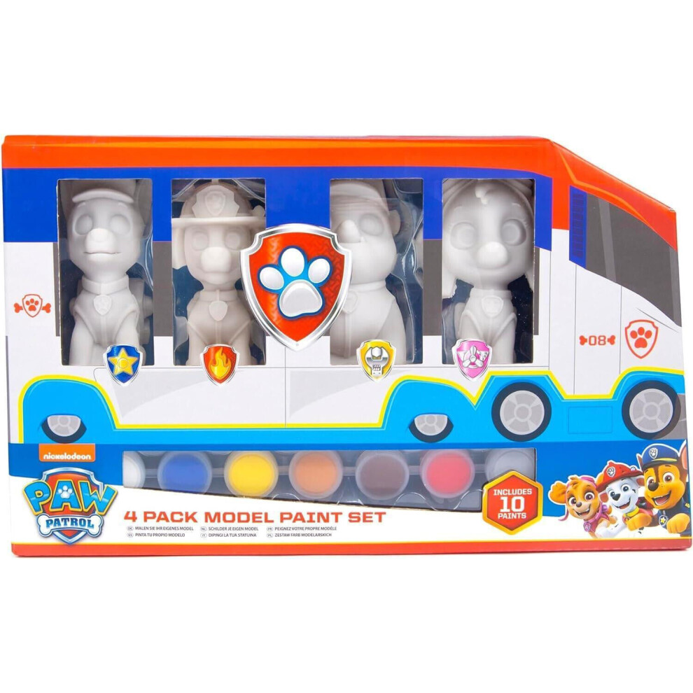 Paw Patrol Paint Your Own Models Children's Fun Arts & Crafts Activity