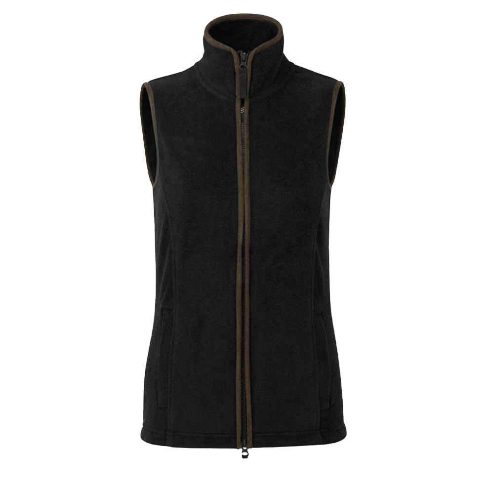 (3XL, Black/Brown) Premier Womens/Ladies Artisan Fleece Gilet