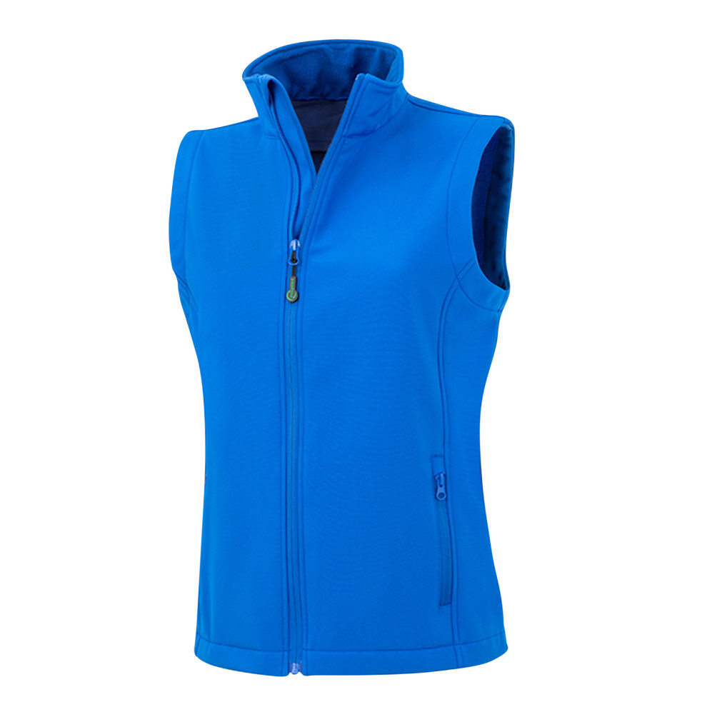 (XS, Royal Blue) Result Genuine Recycled Womens/Ladies Softshell Body Warmer