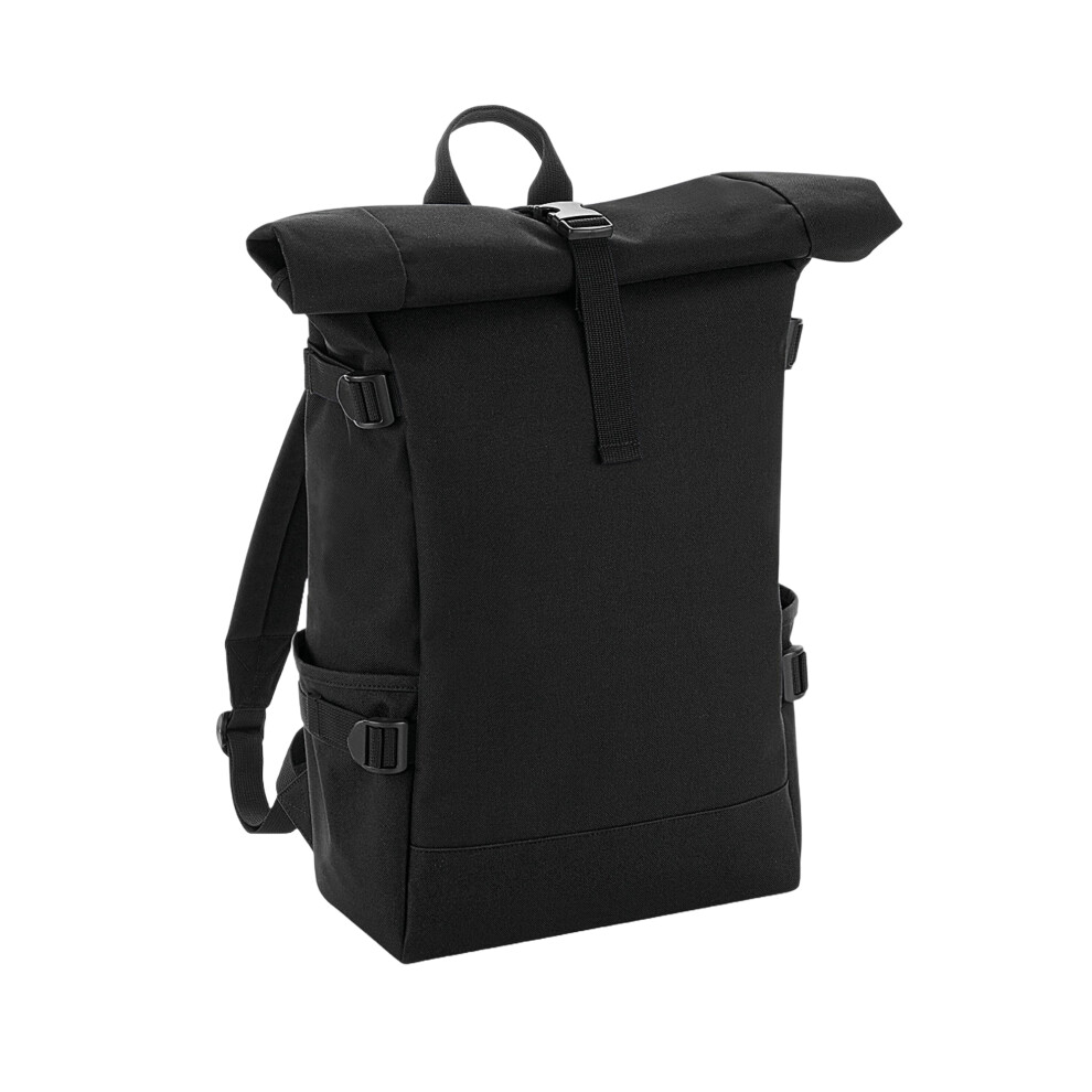 Block Roll Top Backpack