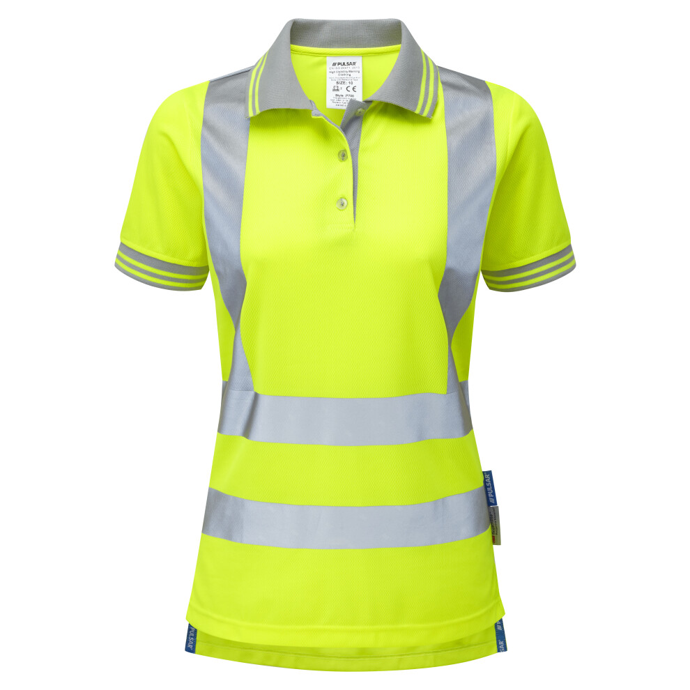 Pulsar P700 Ladies Short Sleeve Polo Shirt Size 16