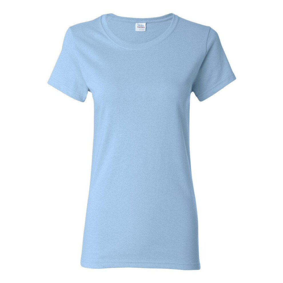 (XL, Light Blue) Gildan Heavy Cotton Womens T-Shirt