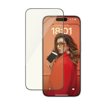 PanzerGlass Ultra-Wide Fit iPhone 15 Pro6.1" 2-i-1 Skærmbeskyttelse Antirefleks + Anti-Blå Nem Aligner Inkluderet 2814
