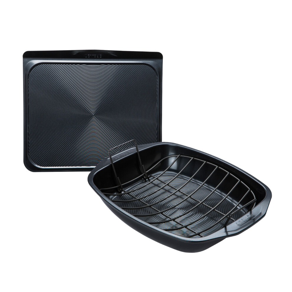 Circulon Ultimum Roast & Bake Set in Carbon Steel - Non Stick Trays - Pack of 2