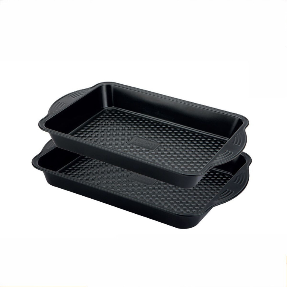 Prestige Aerolift Oven Tray Set Non Stick Large Bakeware for Oven - Pack of 2