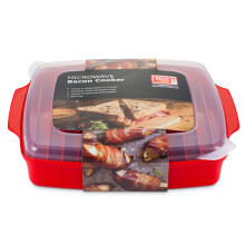 Good2Heat Plus Microwave Cookware Bacon Crisper - Meat Cooker with Vented Lid