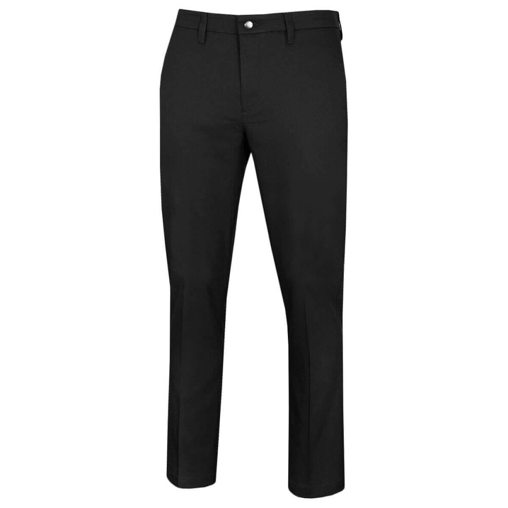 (32/32, Caviar) Callaway Golf Mens Active Waistband Water Resistant Tapered Trousers