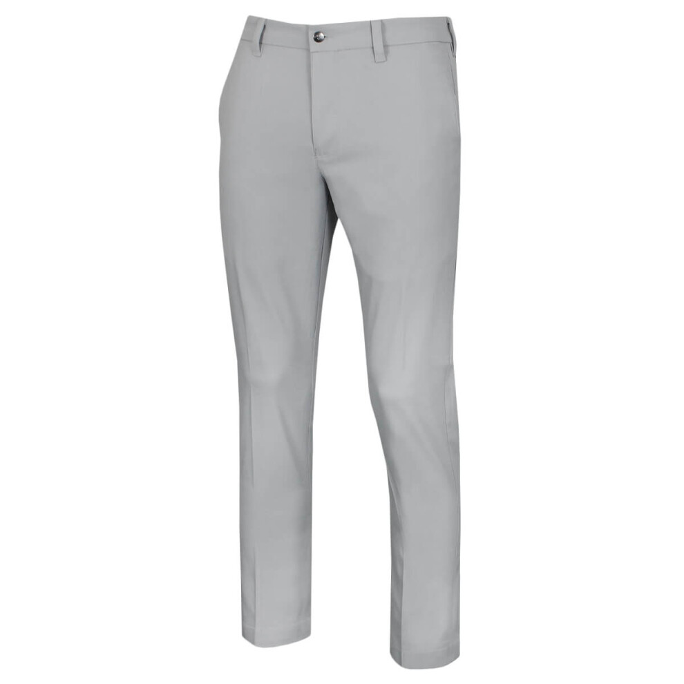 (34/32, Quarry) Callaway Golf Mens 2023 Stretch Tapered Golf Trousers