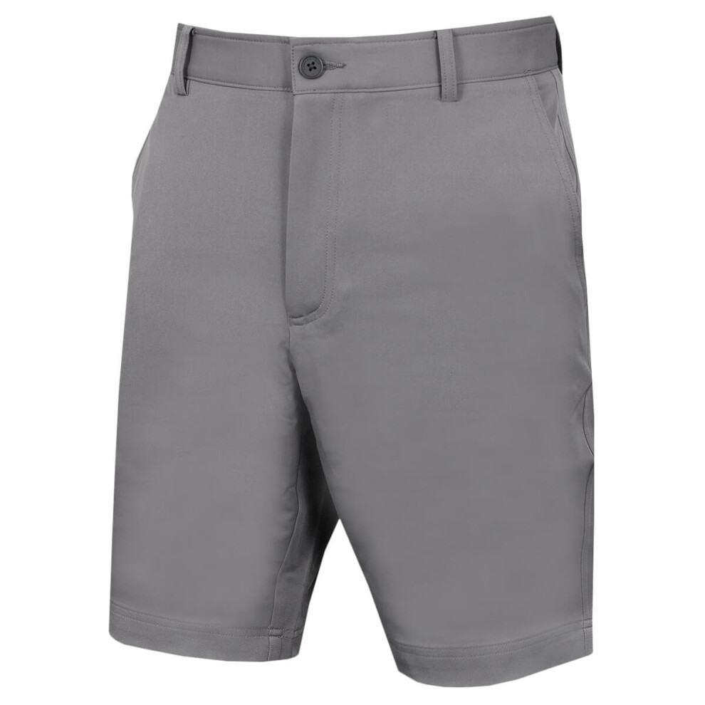 (44" Waist, Silver) Calvin Klein Mens 2021 Slim Fit Micro Tech Lightweight Golf Shorts