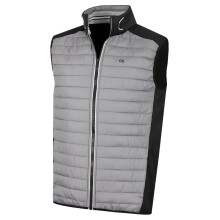 (S, Silver/Black) Calvin Klein Mens 2021 Hybrid Insulate Bodywarmer Golf Gilet