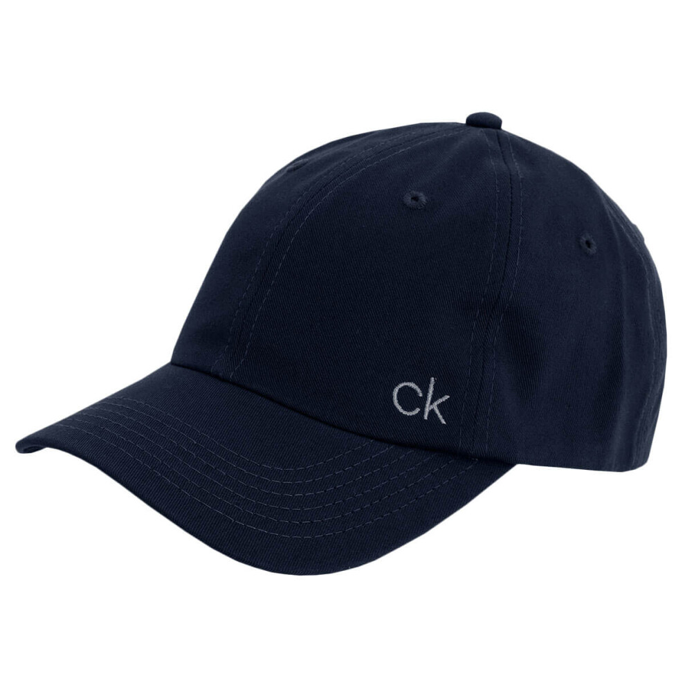 (One Size, Navy) Calvin Klein Mens 2021 Classic Cotton Adjustable 6 Panel Baseball Cap