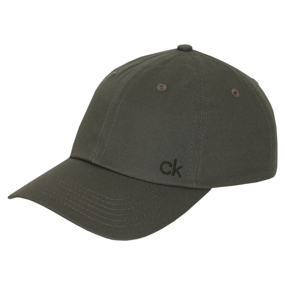 (One Size, Khaki) Calvin Klein Mens 2021 Classic Cotton Adjustable 6 Panel Baseball Cap