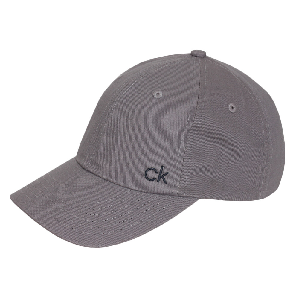 (One Size, Slate) Calvin Klein Mens 2021 Classic Cotton Adjustable 6 Panel Baseball Cap