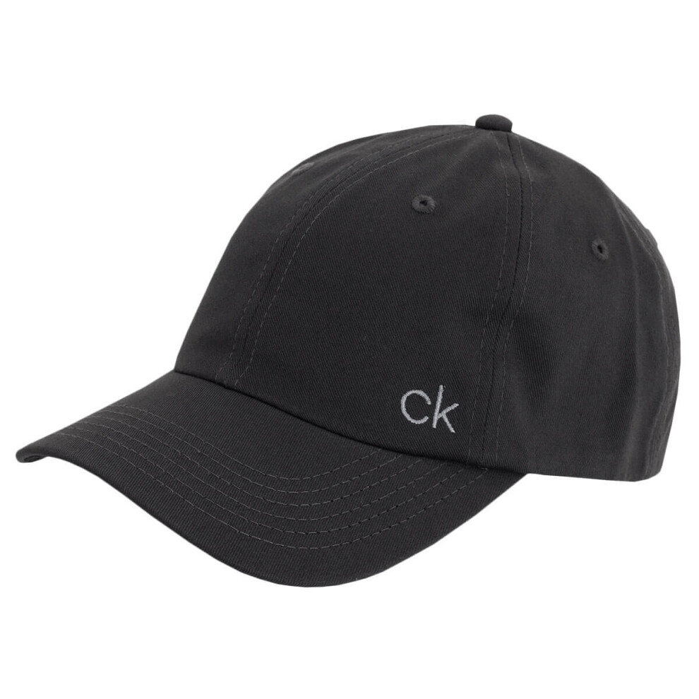 (One Size, Charcoal) Calvin Klein Mens 2021 Classic Cotton Adjustable 6 Panel Baseball Cap