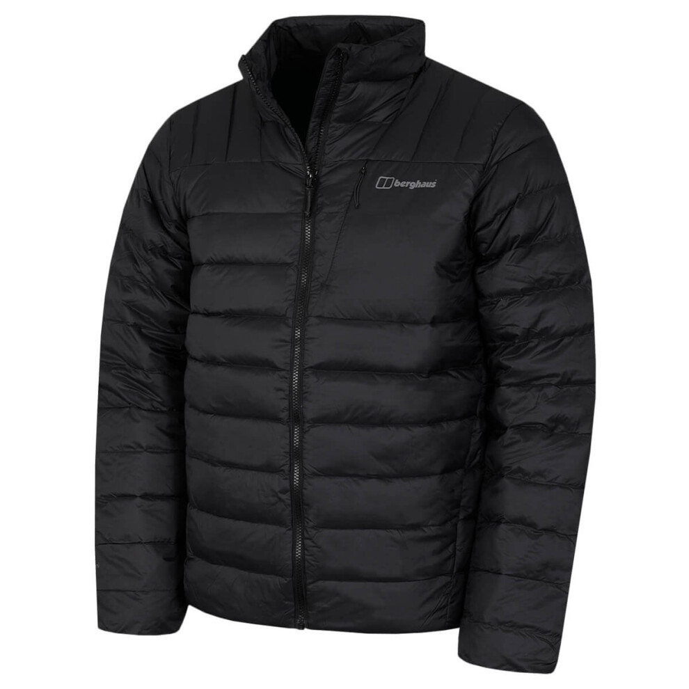 (L, Black/Black) Berghaus Mens Silksworth Down Outdoor Winter Recycled Jacket