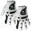 (M/L - 2 Pack, White) Bionic Mens StableGrip Leather Golf Gloves Orthopedic - LH 1