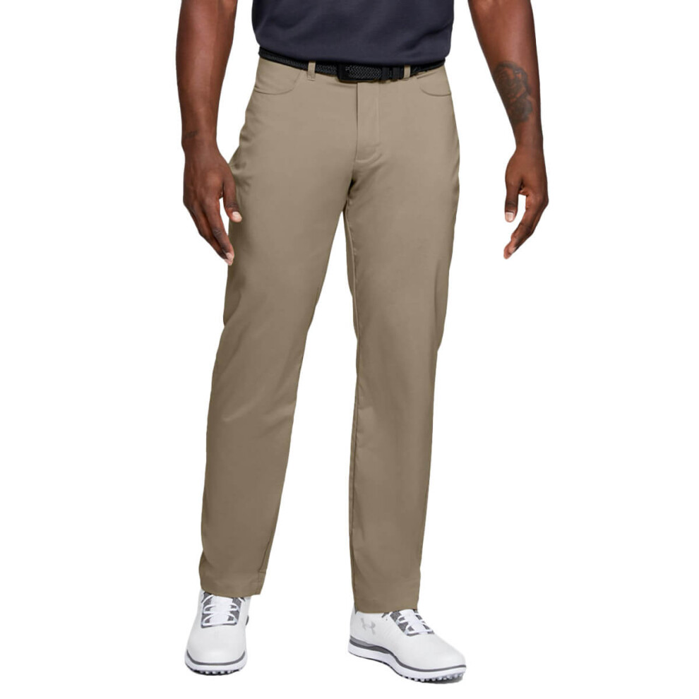 (30-34, Canvas) Under Armour Mens Tech Pant Soft Stretch Lightweight Golf Trousers